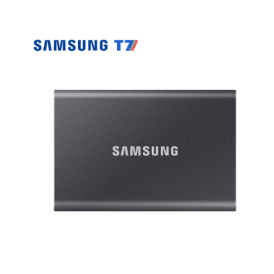 三星（SAMSUNG） 1TB Type-c USB 3.2 移動(dòng)固態(tài)硬盤(pán)（PSSD） T7 灰色 NVMe傳輸速度1050MB/s 